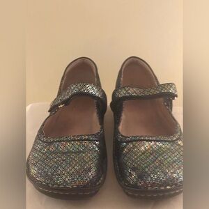 ALGERIA Paloma Shoes Mary Jane Leather Clogs Size 40
